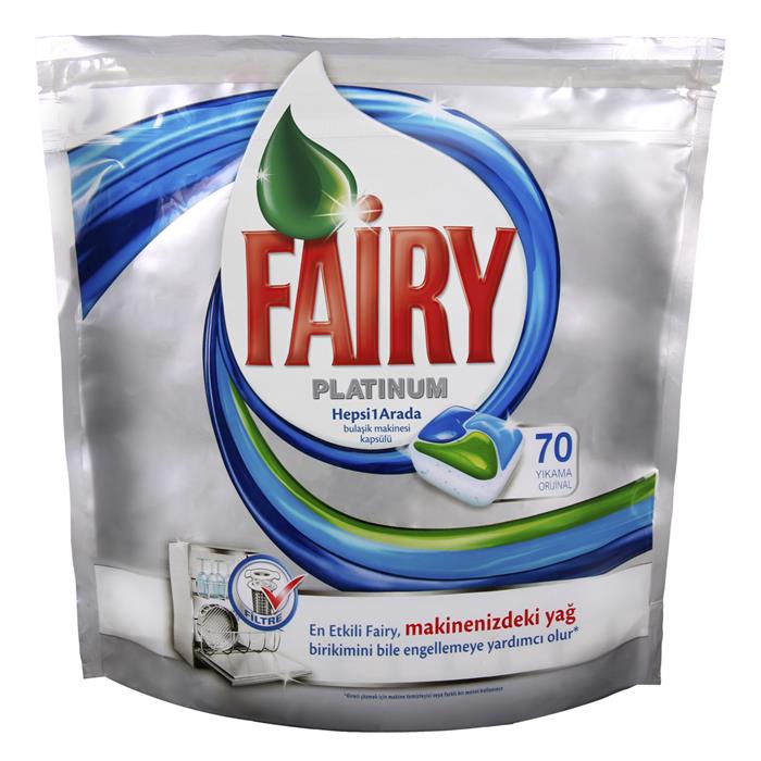 Fairy Platinum Bulaşık Makinesi Deterjanı Kapsülü Original 63 Yıkama