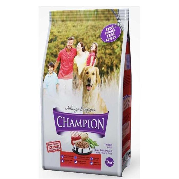 Champion 114868 Kuzu ve Pirinçli Yetişkin Köpek Maması 10 Kg