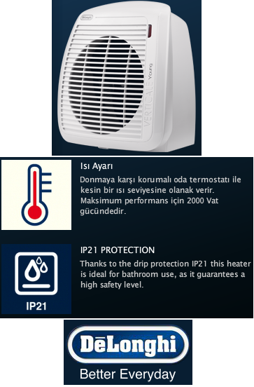 Delonghi HVY1020 Fanlı Isıtıcı