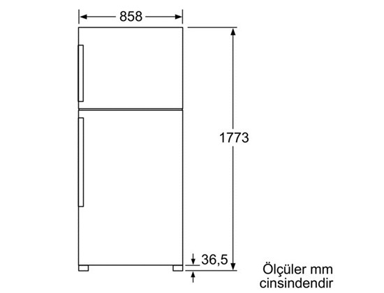 Bosch KDN74AF20N A+ Çift Kapılı No-Frost Buzdolabı
