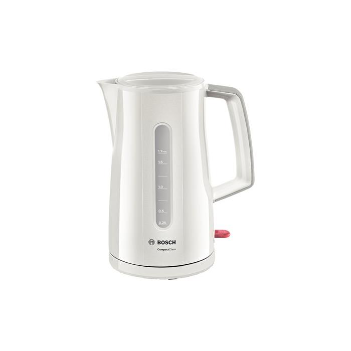 Bosch TWK3A011 Kablosuz paslanmaz çelik kettle CompactClass Krom / Açık gri