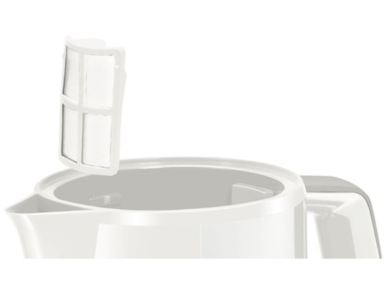 Bosch TWK3A011 Kablosuz paslanmaz çelik kettle CompactClass Krom / Açık gri