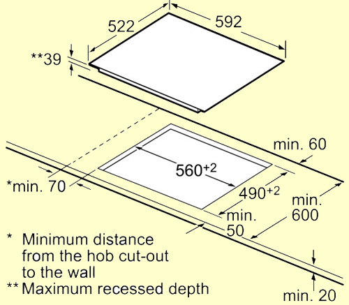 Bosch PKE611D17E Ankastre Cam Seramik Ocak