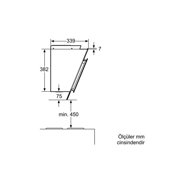 Bosch DWK06G660 Ankastre 60 cm'lik Davlumbaz