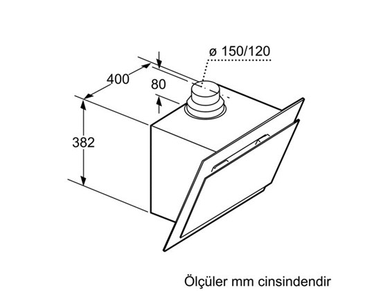 Bosch DWK06G660 Ankastre 60 cm'lik Davlumbaz