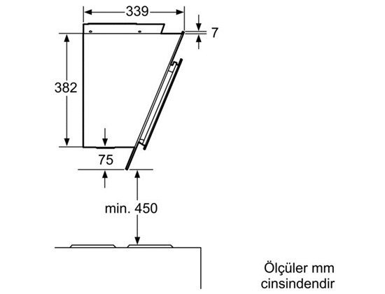 Bosch DWK06G660 Ankastre 60 cm'lik Davlumbaz