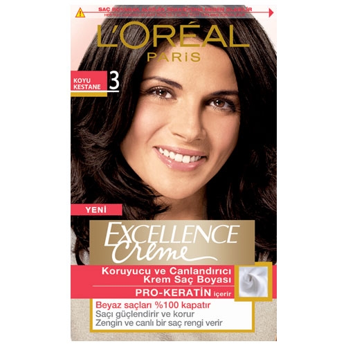 Loreal Excellence Koyu Kestane Saç Boyası 3