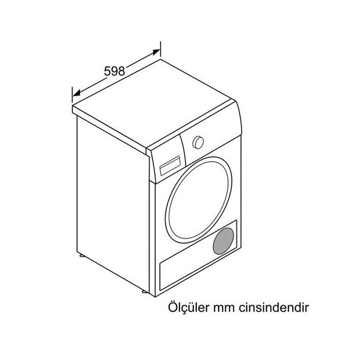 Bosch HomeProfessional WTY88860TR SelfCleaning Condenser 8 kg Çamaşır Kurutma Makinesi