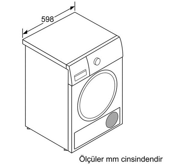 Bosch HomeProfessional WTY88860TR SelfCleaning Condenser 8 kg Çamaşır Kurutma Makinesi