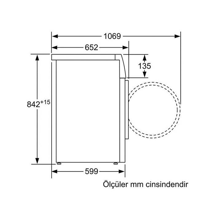 Bosch WTW85561TR 9 kg Çamaşır Kurutma Makinesi