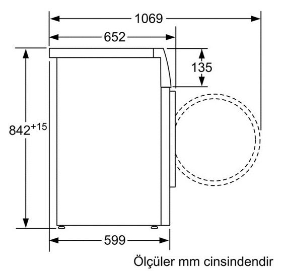 Bosch WTW85561TR 9 kg Çamaşır Kurutma Makinesi