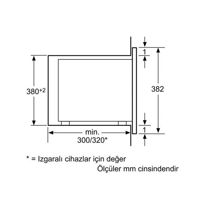 Bosch HMT75M624 Beyaz Mikrodalga