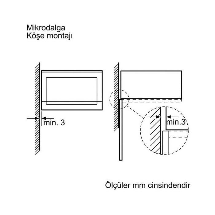 Bosch HMT75G654 Ankastre mikrodalga