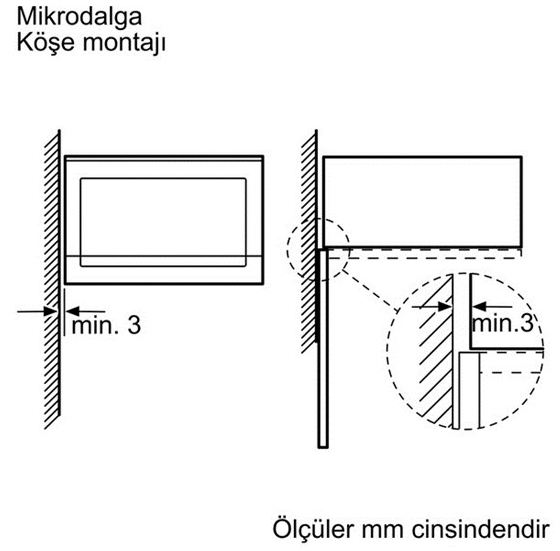 Bosch HMT75G654 Ankastre mikrodalga