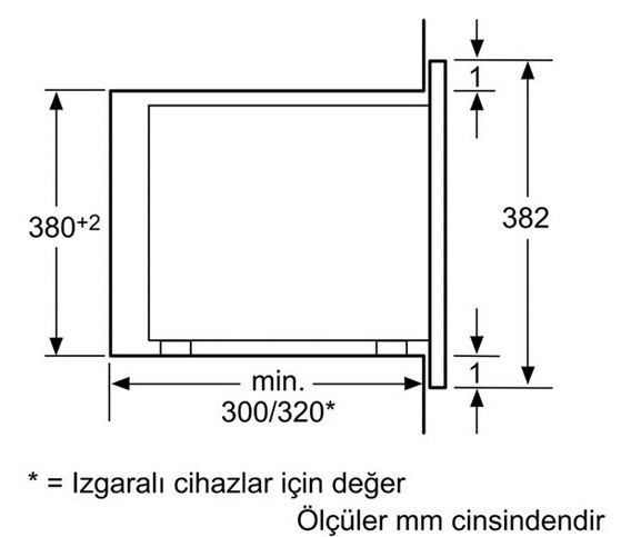 Bosch HMT75G654 Ankastre mikrodalga
