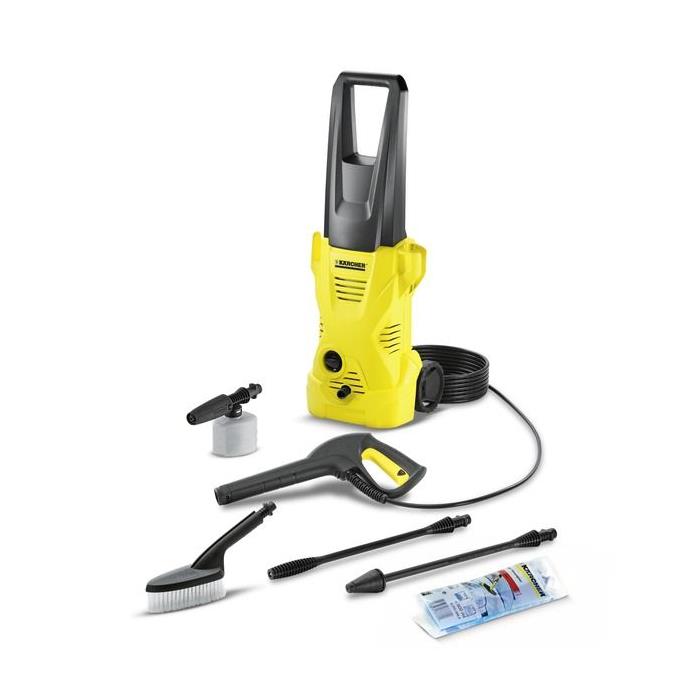 Karcher K 2 Araç Kitli Basınçlı Yıkama Makinesi 110 Bar (Fırça, köpük aparatı ve deterjan içermektedir)