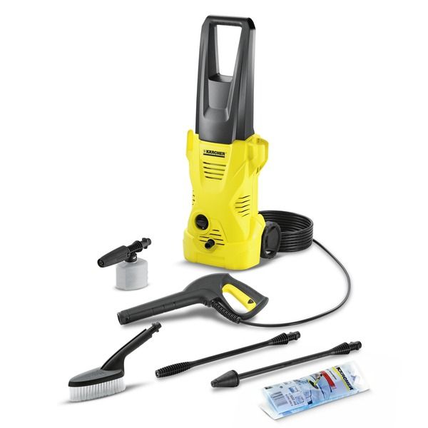 Karcher K 2 Araç Kitli Basınçlı Yıkama Makinesi 110 Bar (Fırça, köpük aparatı ve deterjan içermektedir)