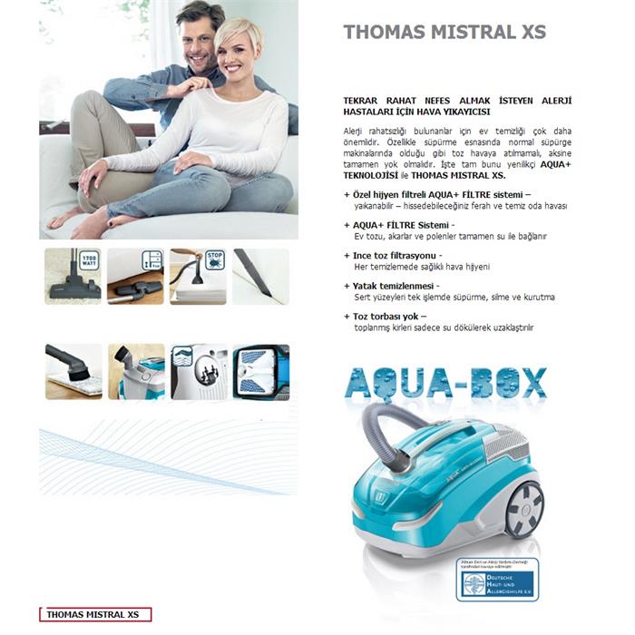 Thomas Mistral XS Su Filtreli Islak Kuru Elektrikli Süpürge