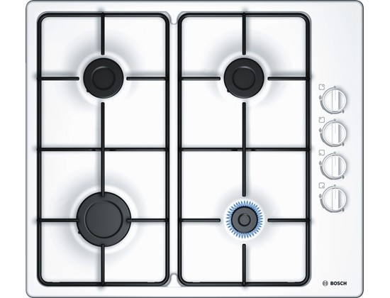 Bosch Serie | 2 PBP6C2B80L 60 cm Kendinden Kumandalı, Gazlı (LPG) Ankastre Ocak Beyaz