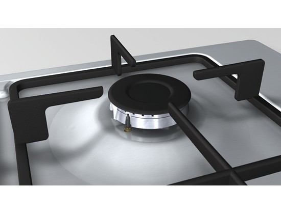 Bosch Serie | 2 PBH6C5B60L 60 cm Kendinden Kumandalı, Gazlı Ankastre Ocak Paslanmaz Çelik