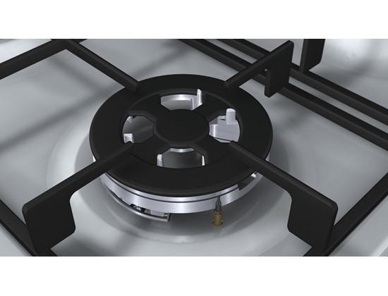 Bosch Serie | 2 PBH6C5B60L 60 cm Kendinden Kumandalı, Gazlı Ankastre Ocak Paslanmaz Çelik