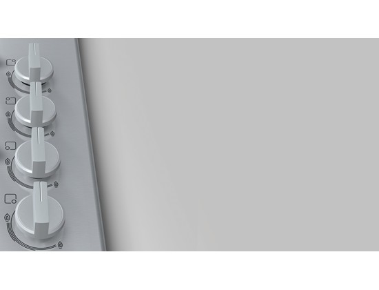 Bosch Serie | 2 PBH6C5B60L 60 cm Kendinden Kumandalı, Gazlı Ankastre Ocak Paslanmaz Çelik