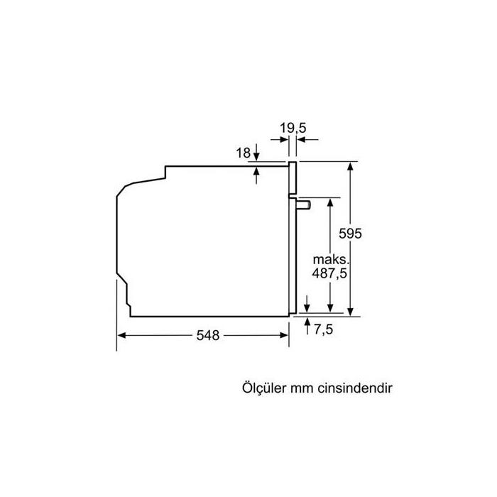 Bosch Serie | 8 Fırın HBG635BS1, Paslanmaz Çelik