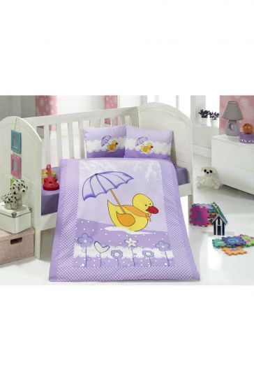 Aran Clasy Duck Lila Nevresim Takımı