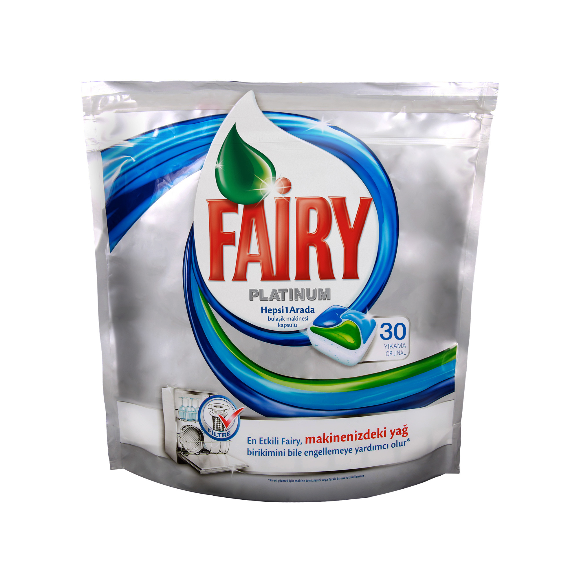 Fairy Platinum Bulaşık Makinesi Deterjanı Kapsülü Original 27 Yıkama