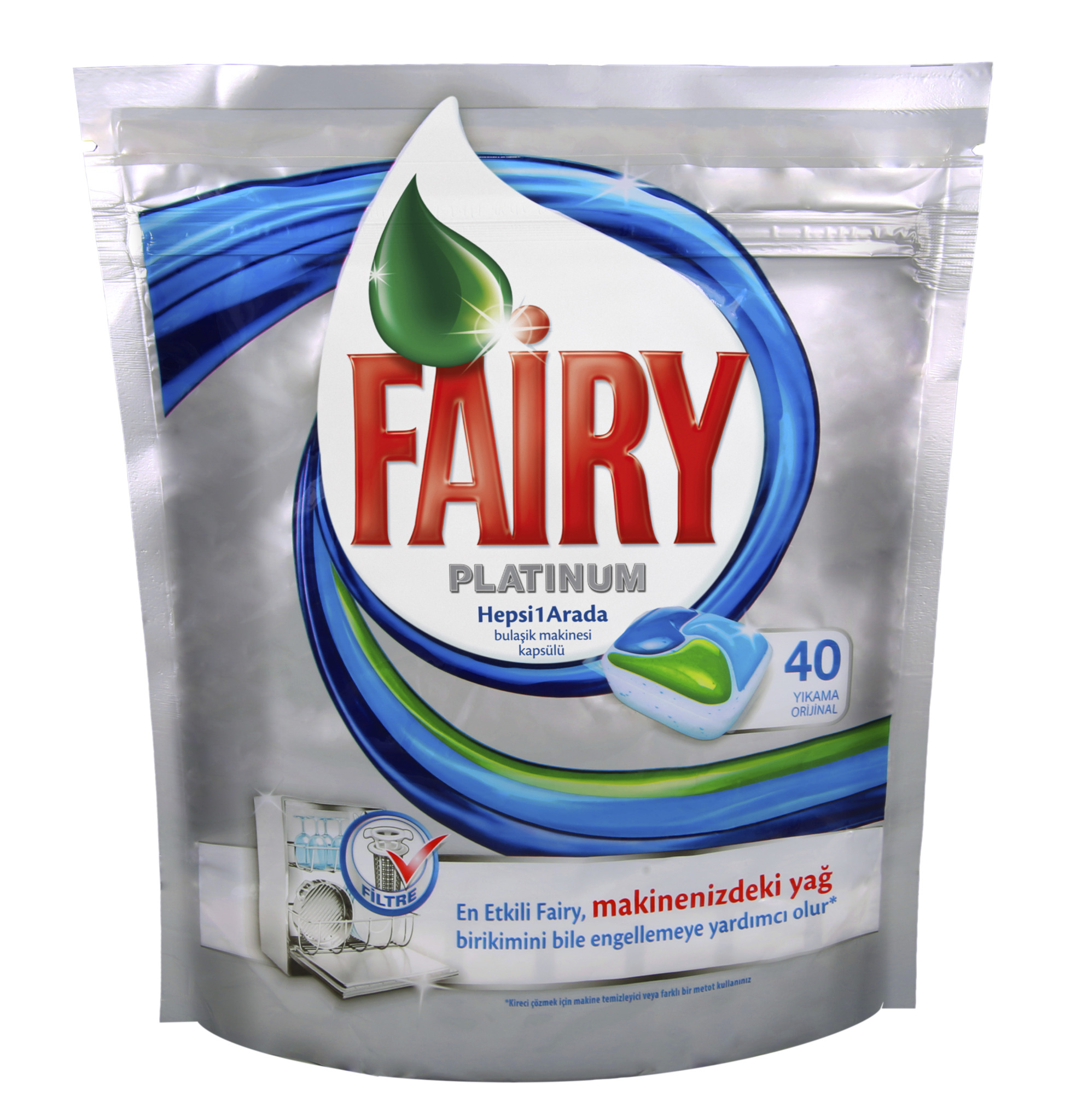 Fairy Platinum Bulaşık Makinesi Deterjanı Kapsülü Original 36 Yıkama