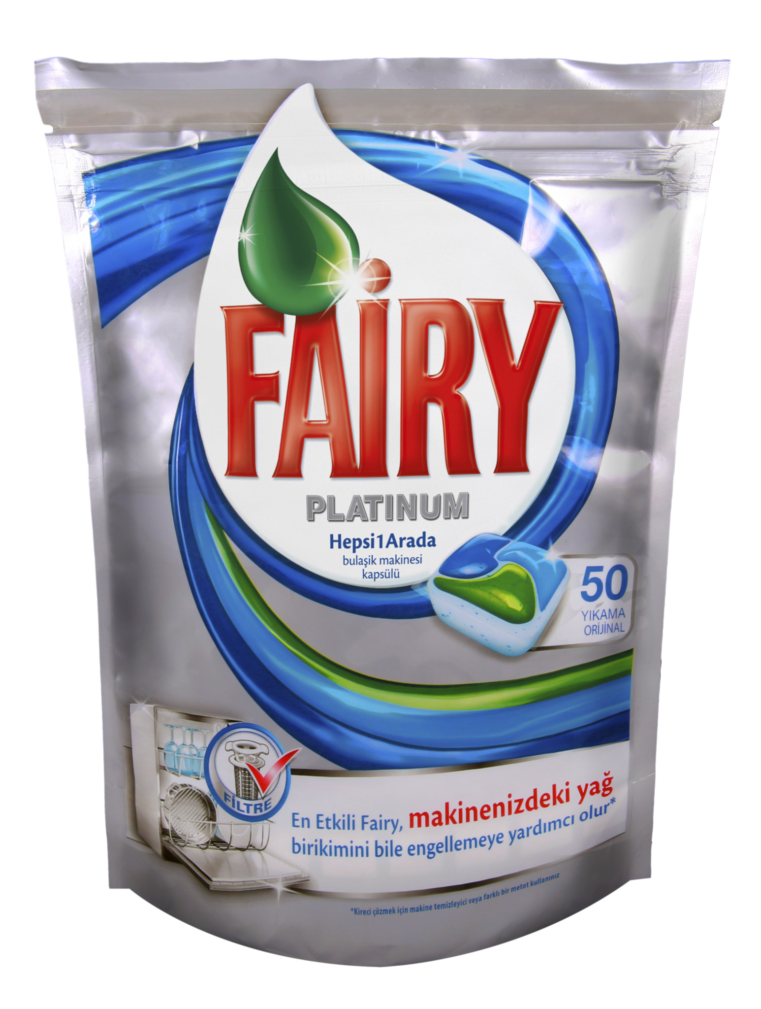 Fairy Platinum Bulaşık Makinesi Deterjanı Kapsülü Original 45 Yıkama