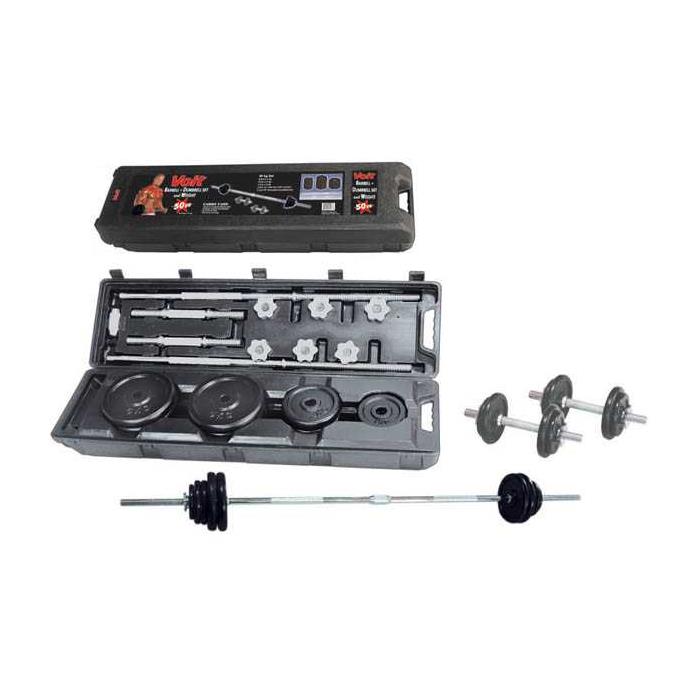 Voit Vınyl Kaplı Barbell Set 50Kg