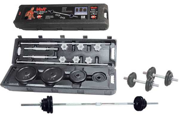 Voit Vınyl Kaplı Barbell Set 50Kg