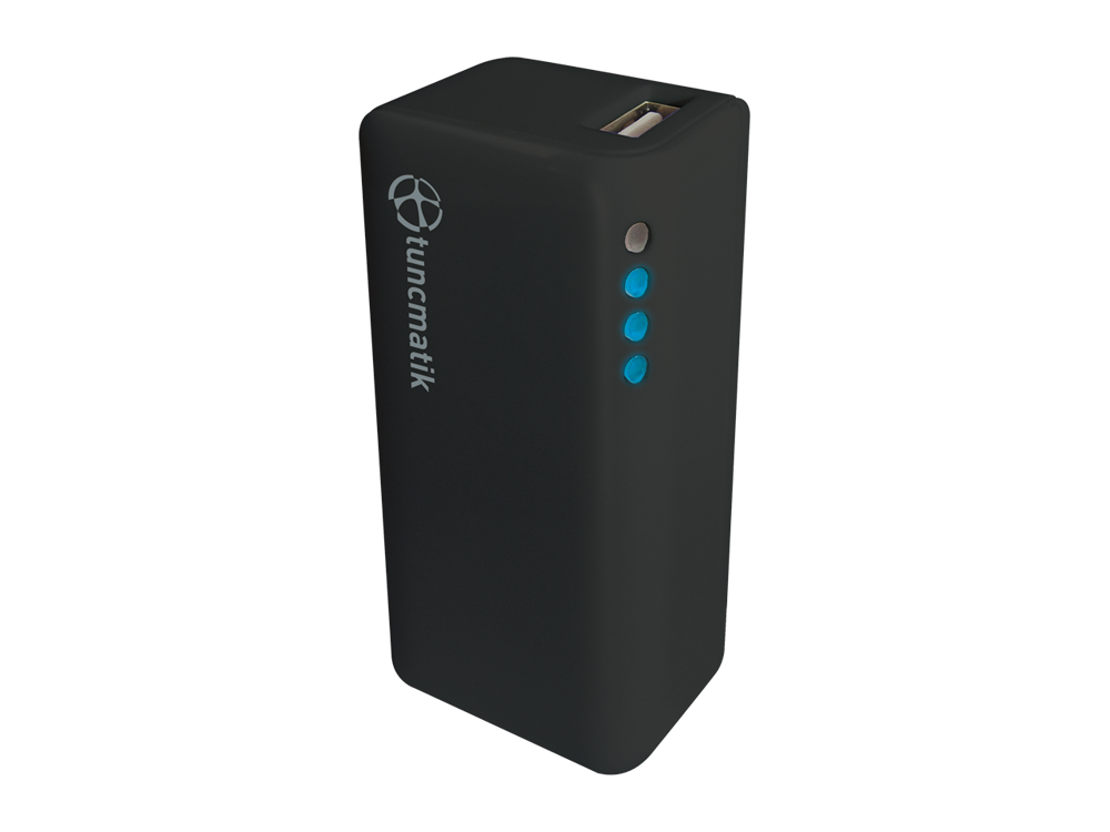 Tunçmatik 2000 mAh Mini Charge Taşınabilir Şarj Cihazı - Siyah