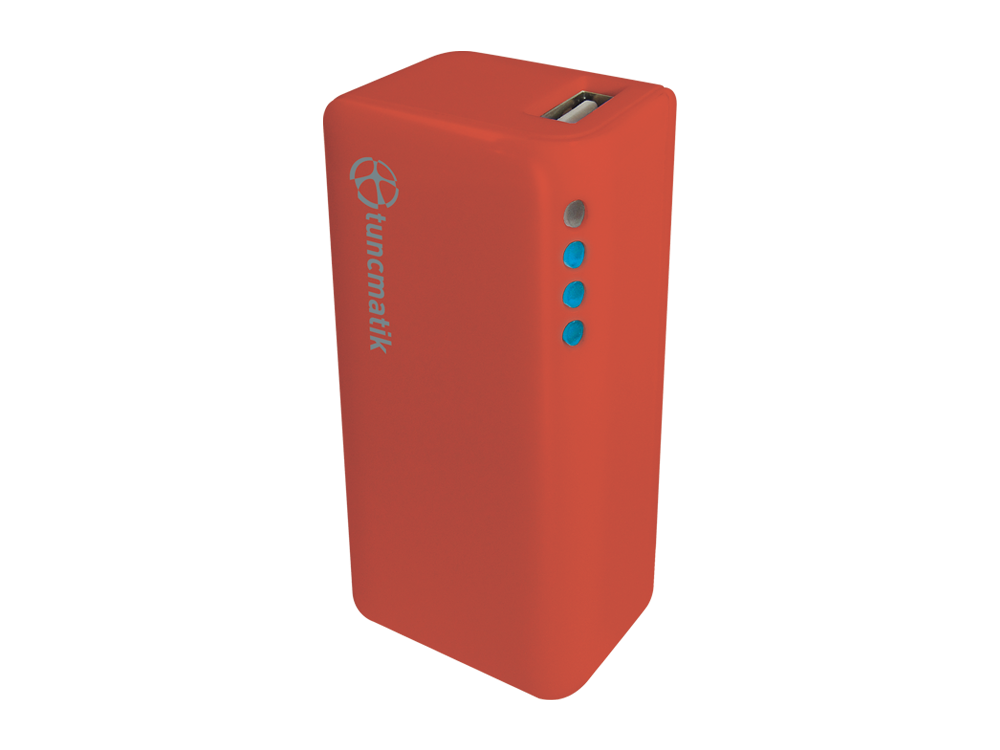 Tunçmatik 2000 mAh Mini Charge Taşınabilir Şarj Cihazı - Kırmızı