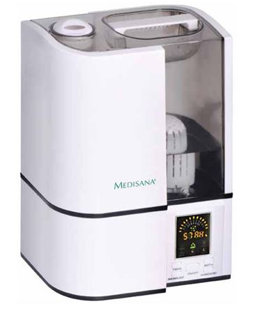 Medisana 48522 Uhw Plus Kireç Filtreli ve İyonizörlü, Nem Göstergeli Hava Nemlendirme Cihazı