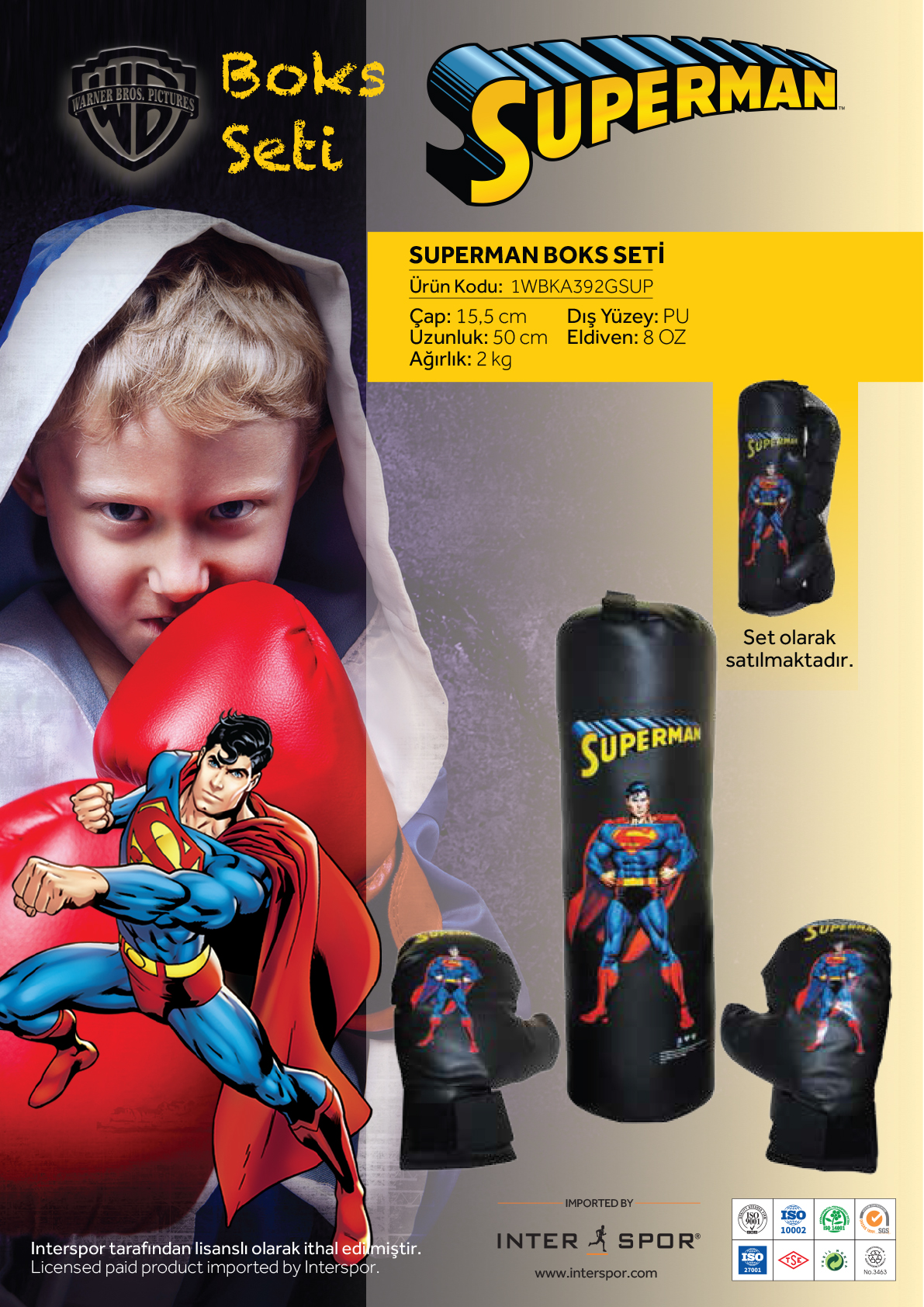 Warner Bros Superman Boks Seti