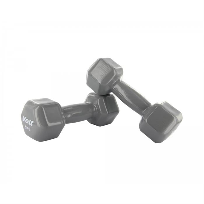 Voit Db-21 Vınyl Dıppıng Dumbbell Grı;5Kg