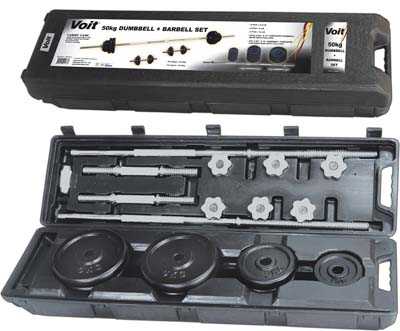 Voit Döküm Dumbbell Set 50Kg