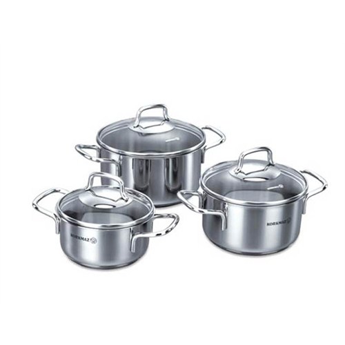 Korkmaz Perla Junior 3'lü Tencere Seti A-1650