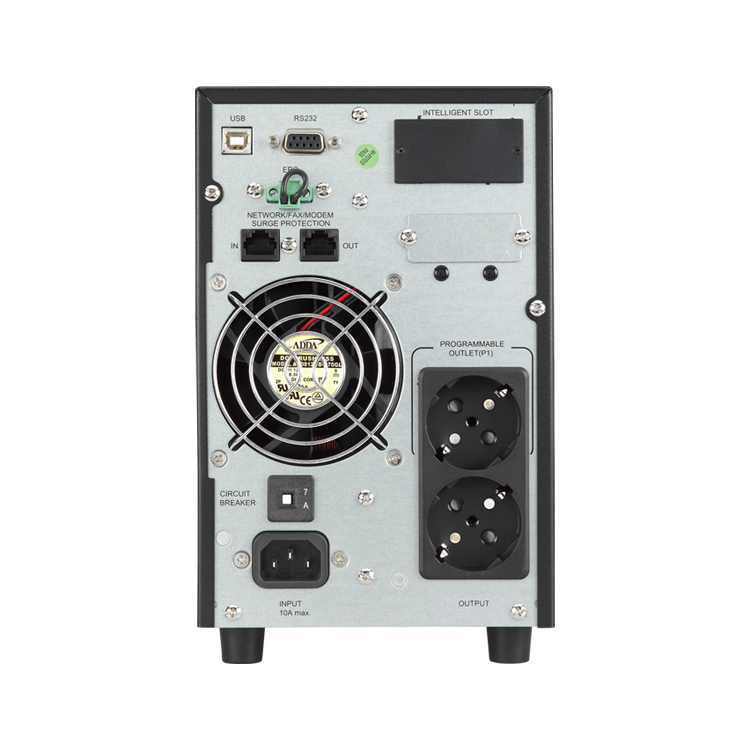 Tunçmatik Newtech-Pro 1 Kva 1F/1F (5/15 Dk) Lcd On-Line Ups + 3X 12V-7Ah Akü ( Standart)