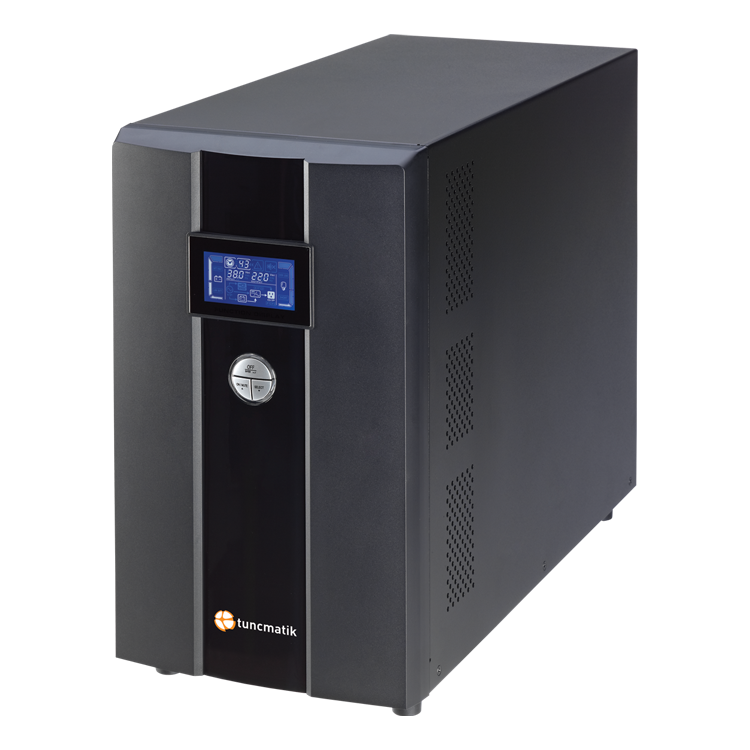 Tunçmatik Newtech-Pro 2 Kva 1F/1F ( 5/15 Dk )Lcd On-Line Ups + 6X 12V-7Ah Akü ( Standart )