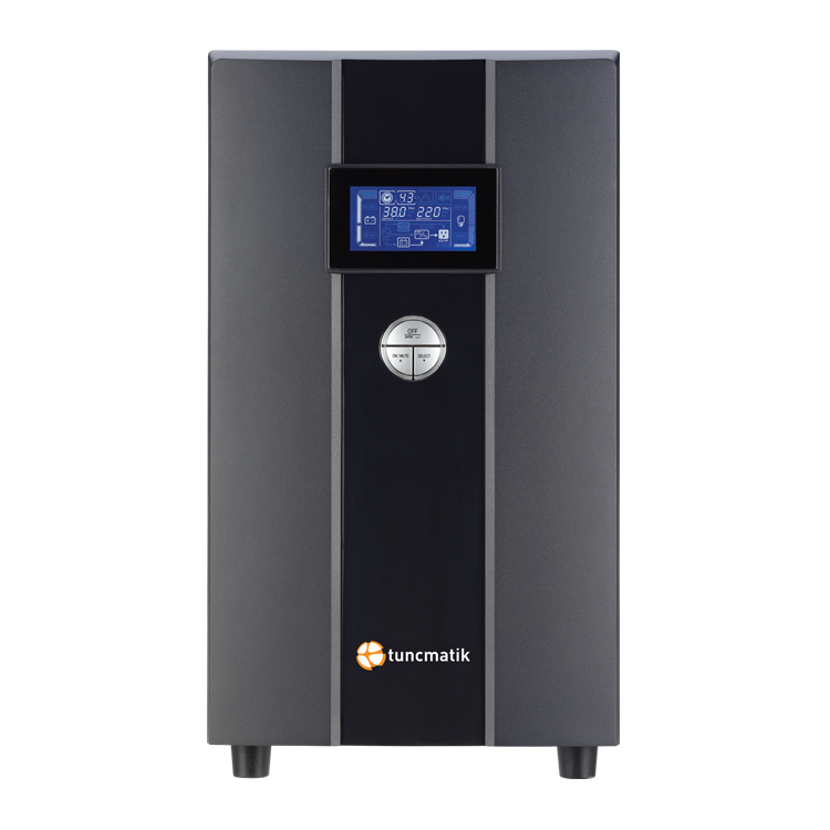 Tunçmatik Newtech-Pro 2 Kva 1F/1F ( 5/15 Dk )Lcd On-Line Ups + 6X 12V-7Ah Akü ( Standart )