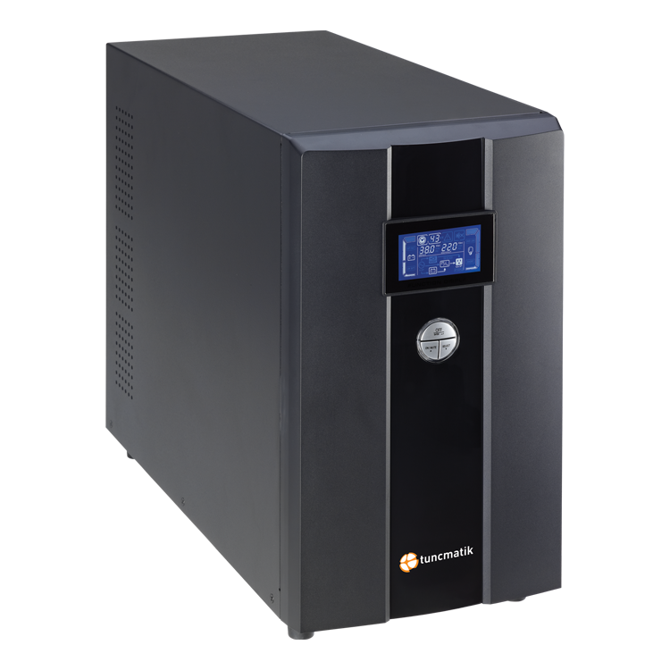 Tunçmatik Newtech-Pro 3 Kva 1F/1F ( 5/5Dk) Lcd On-Line Ups + 6X 12V-9Ah Akü (Standart)
