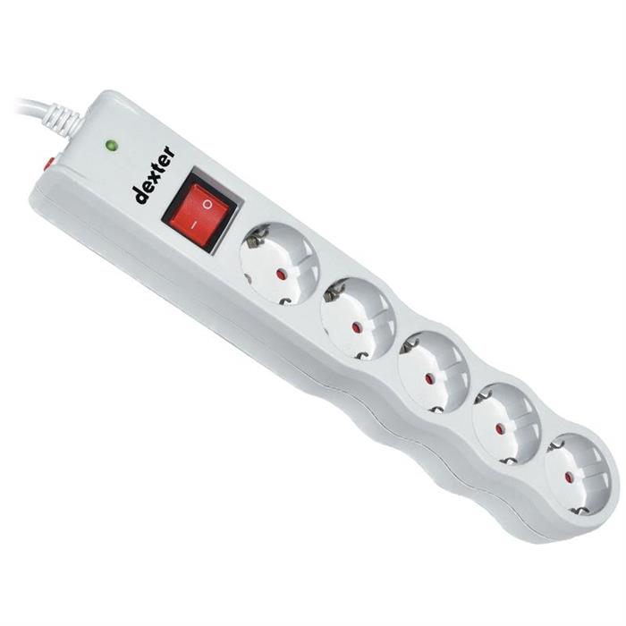 Tunçmatik Dexter Surge 5-Surge Protection Plug-238 Joule  (Beyaz)