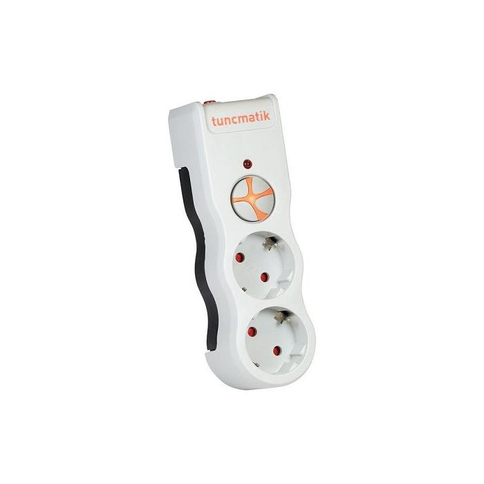 Tunçmatik Powersurge 2-Surge Protection Plug-525 Joule-White/ Yeni Model