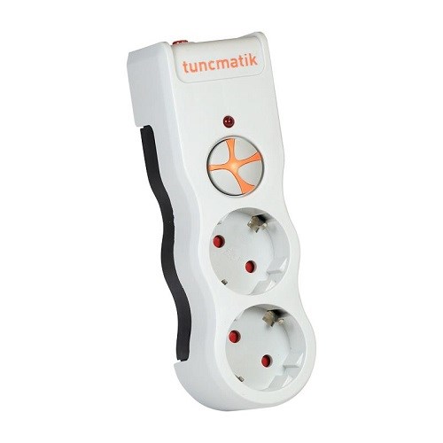 Tunçmatik Powersurge 2-Surge Protection Plug-525 Joule-White/ Yeni Model