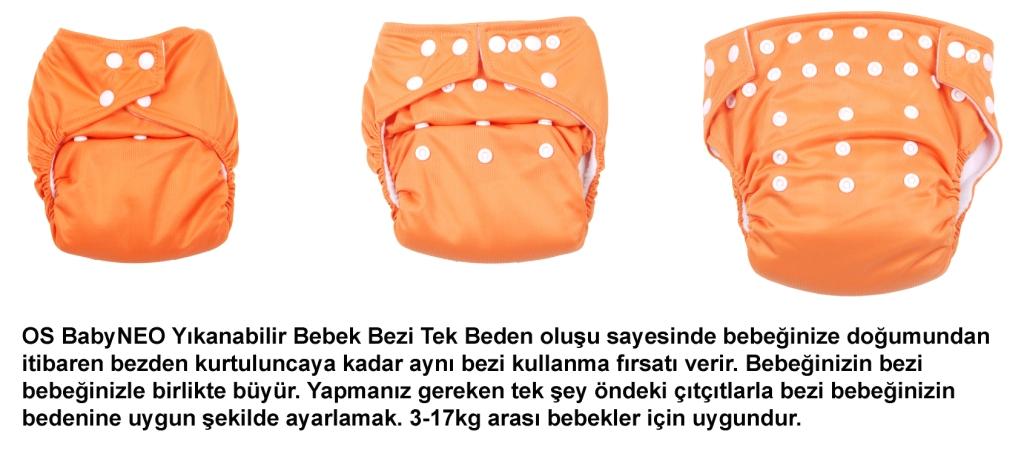 BabyNEO OS-Tek Beden Yıkanabilir Bebek Bezi