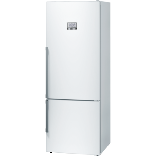 Bosch NoFrost, Kombi Buzdolabı Parlak Beyaz Dış Yüzey, Kapılar KGN56PW30N