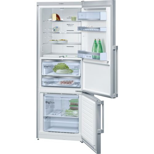Bosch NoFrost, Kombi Buzdolabı Kolay Temizlenebilir Inox Dış Yüzey Kapılar KGN56PI30N